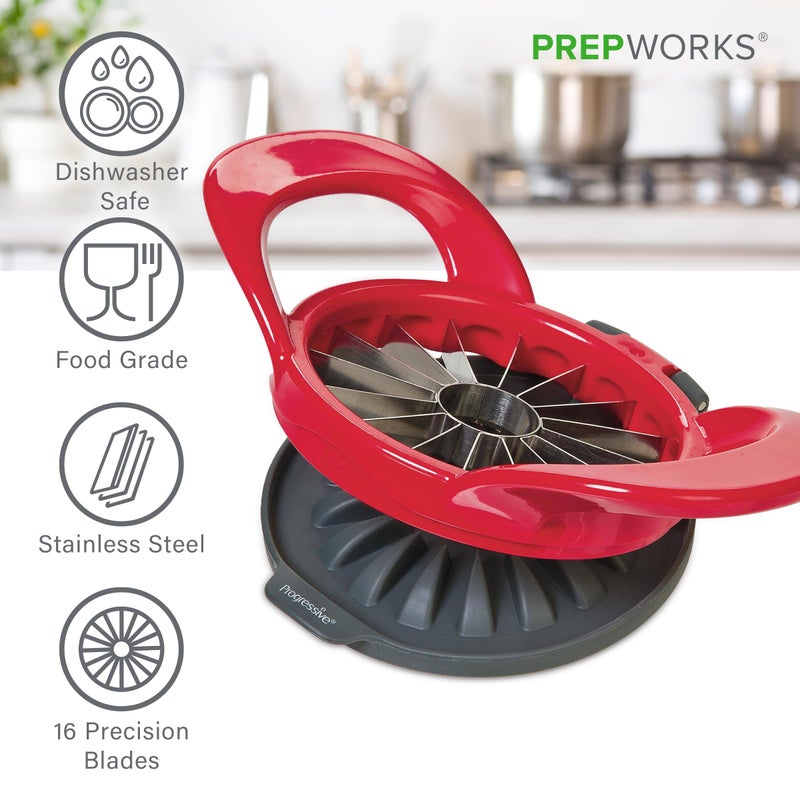 Progressive PrepWorks Dishwasher Safe Apple Slicer and Corer â€“ 16-Slice Thin Apple Cutter with Safety Cover - Image 3